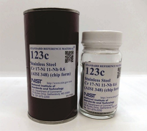 SRM 123c 不銹鋼，Cr-Ni-Nb(AISI 348)標(biāo)準(zhǔn)品