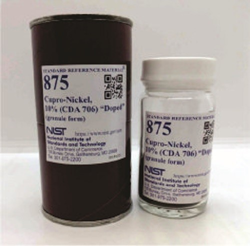 SRM 875  銅鎳，10%(CDA 706)“摻雜”標準品